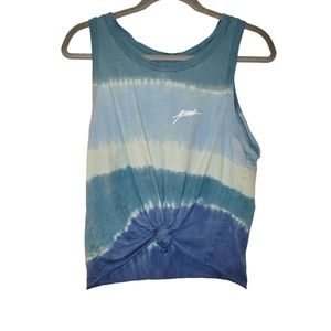 Pink by Victoria Secret, Tank Top, Crop, Tie in Front, 3 shades of Blue, Women M